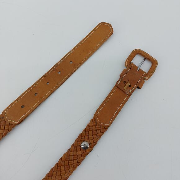 Women's Western Southwester Brown Braided Belt Conchos Cowgirl S - Picture 2 of 9